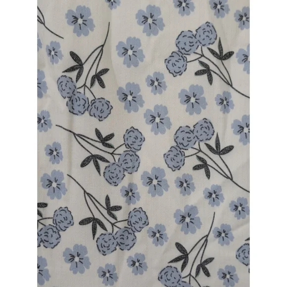 JessaKae Woodhouse Wildflower Cotton Midi Dress Women's Size S -Blue & White - Picture 5 of 8